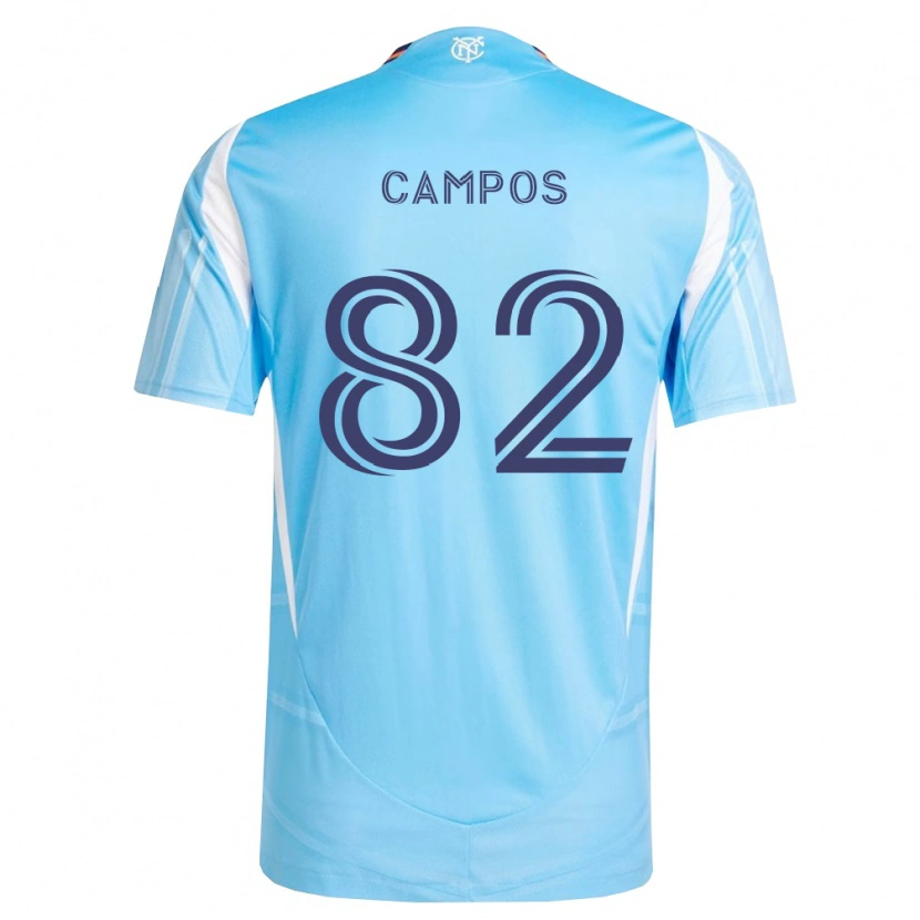 Danxen Mænd Adonis Campos #82 Himmelblå Hvid Hjemmebane Spillertrøjer 2026/27 Trøje T-Shirt