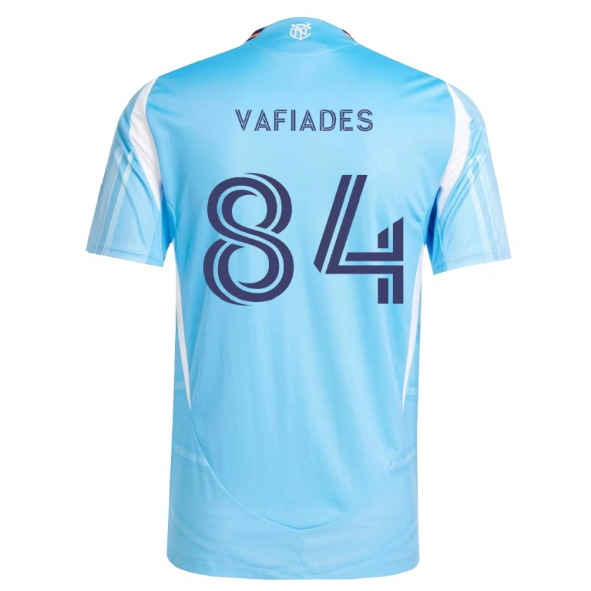Danxen Mænd Niccolo Vafiades #84 Himmelblå Hvid Hjemmebane Spillertrøjer 2026/27 Trøje T-Shirt