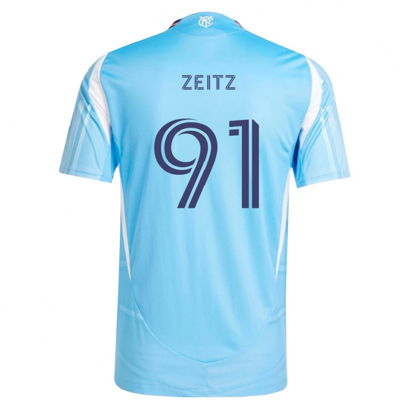 Danxen Mænd Uriel Zeitz #91 Himmelblå Hvid Hjemmebane Spillertrøjer 2026/27 Trøje T-Shirt