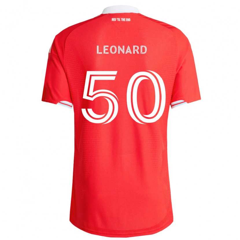 Danxen Mænd Eric Leonard #50 Rød Dyb Blå Hvid Hjemmebane Spillertrøjer 2026/27 Trøje T-Shirt