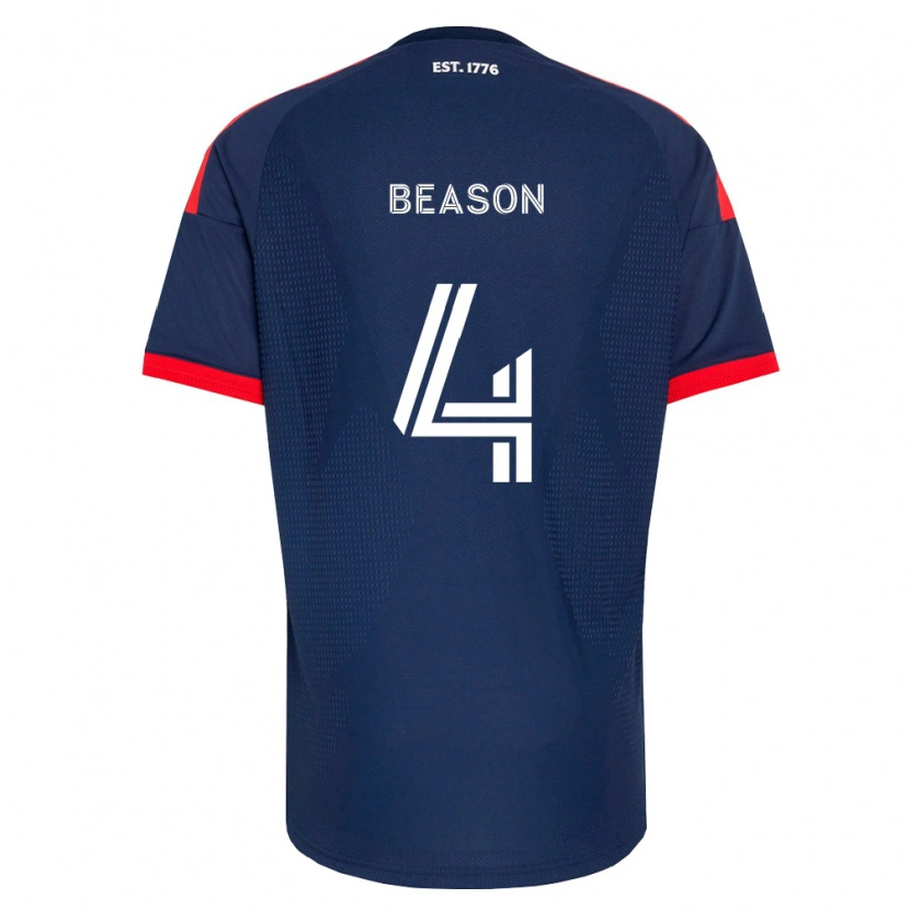 Danxen Mænd Tanner Beason #4 Kongelig Blå Rød Hvid Hjemmebane Spillertrøjer 2026/27 Trøje T-Shirt