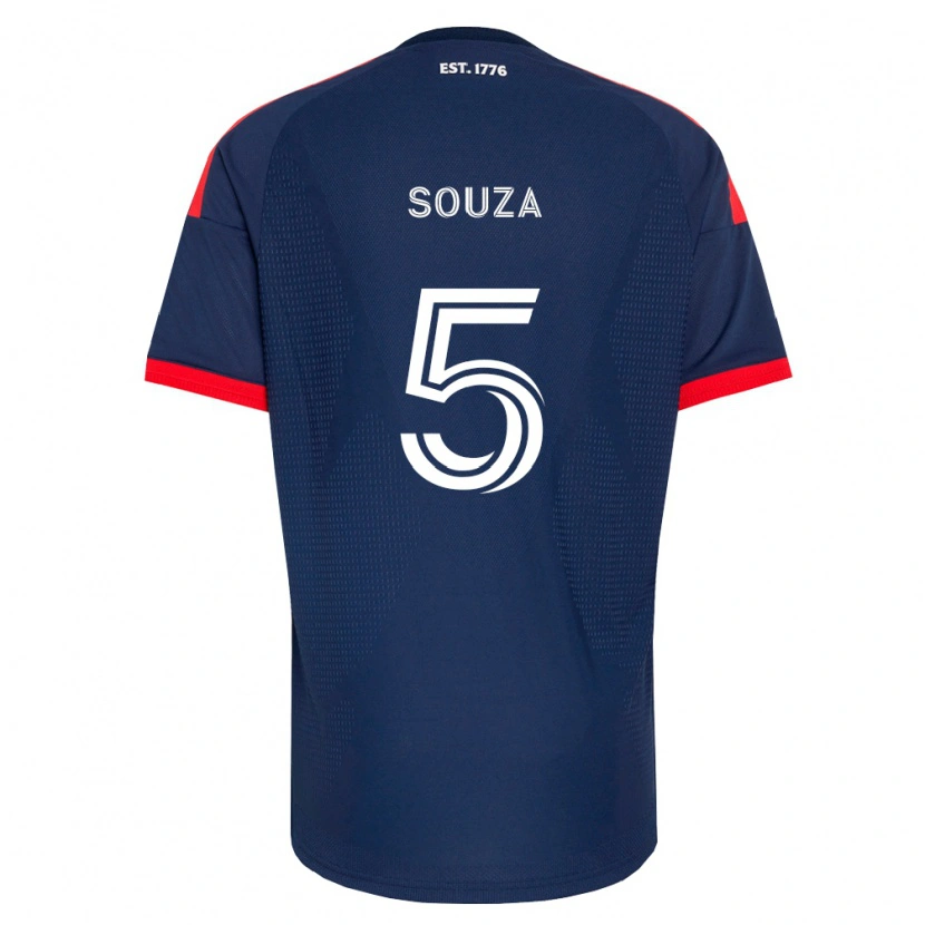 Danxen Mænd Victor Souza #5 Kongelig Blå Rød Hvid Hjemmebane Spillertrøjer 2026/27 Trøje T-Shirt