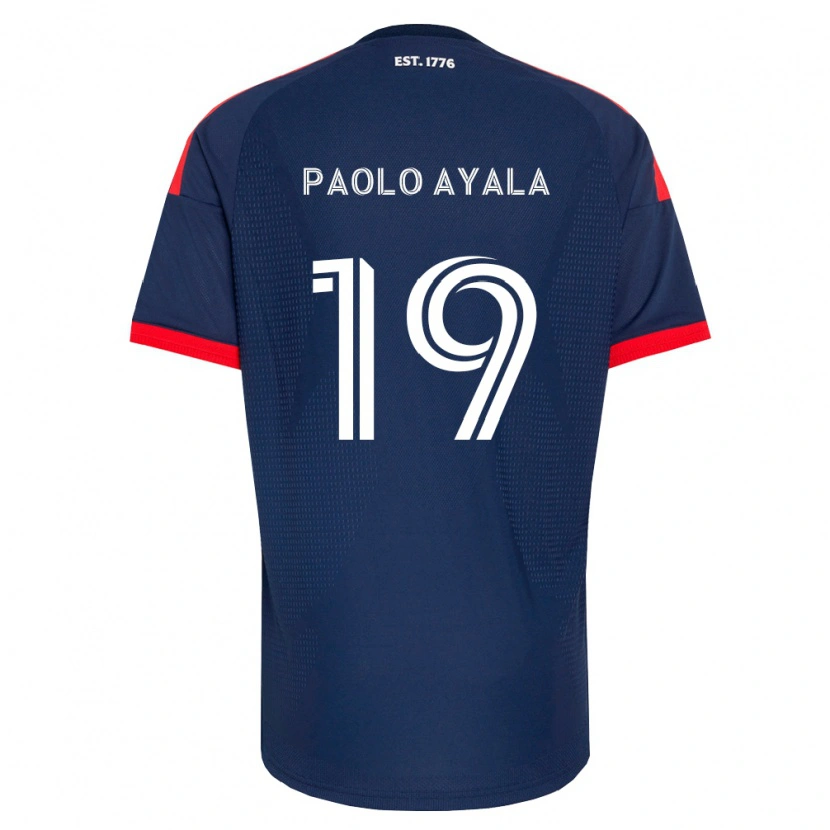 Danxen Mænd Paolo Ayala #19 Kongelig Blå Rød Hvid Hjemmebane Spillertrøjer 2026/27 Trøje T-Shirt