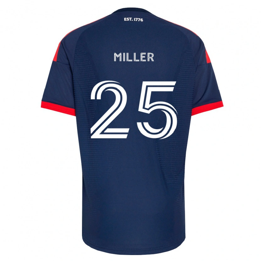 Danxen Mænd Peyton Miller #25 Kongelig Blå Rød Hvid Hjemmebane Spillertrøjer 2026/27 Trøje T-Shirt