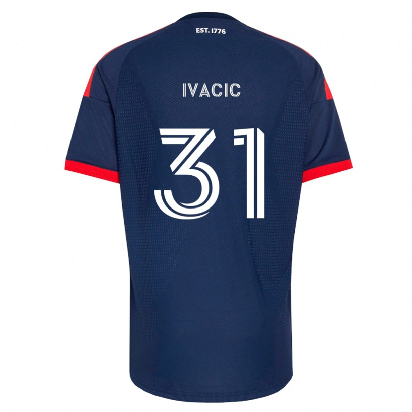 Danxen Mænd Aljaz Ivacic #31 Kongelig Blå Rød Hvid Hjemmebane Spillertrøjer 2026/27 Trøje T-Shirt