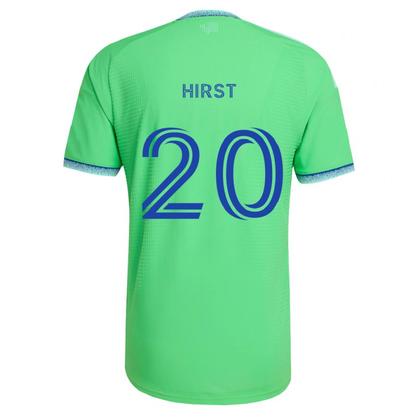 Danxen Mænd Sophie Hirst #20 Grøn Lyseblå Hjemmebane Spillertrøjer 2026/27 Trøje T-Shirt