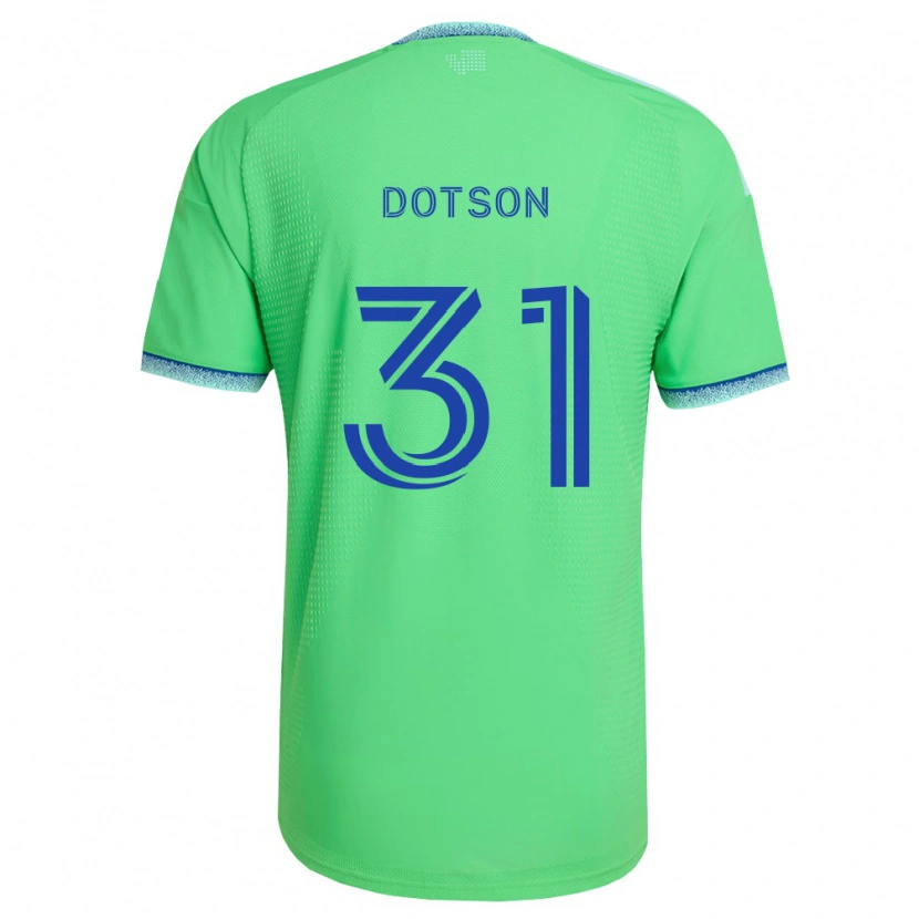 Danxen Mænd Hassani Dotson #31 Grøn Lyseblå Hjemmebane Spillertrøjer 2026/27 Trøje T-Shirt