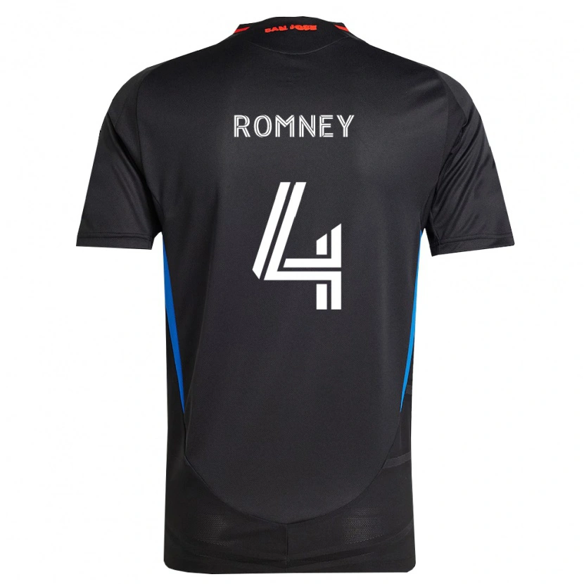 Danxen Mænd Dave Romney #4 Blå Hvid Sort Hjemmebane Spillertrøjer 2026/27 Trøje T-Shirt