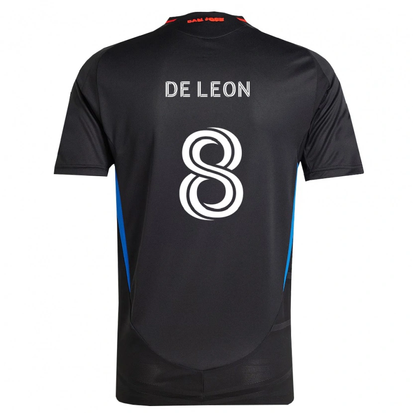 Danxen Mænd Brandon De Leon #8 Blå Hvid Sort Hjemmebane Spillertrøjer 2026/27 Trøje T-Shirt