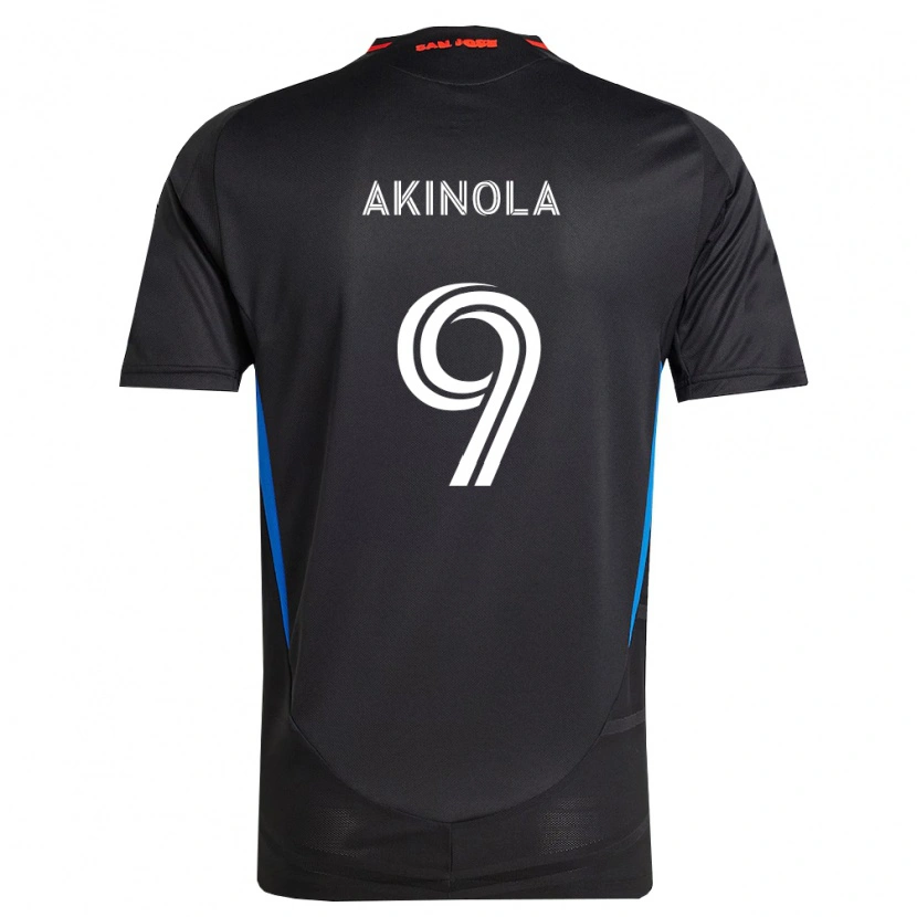 Danxen Mænd Ayo Akinola #9 Blå Hvid Sort Hjemmebane Spillertrøjer 2026/27 Trøje T-Shirt