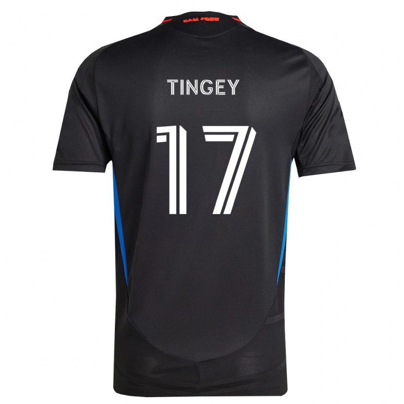 Danxen Mænd Keegan Tingey #17 Blå Hvid Sort Hjemmebane Spillertrøjer 2026/27 Trøje T-Shirt