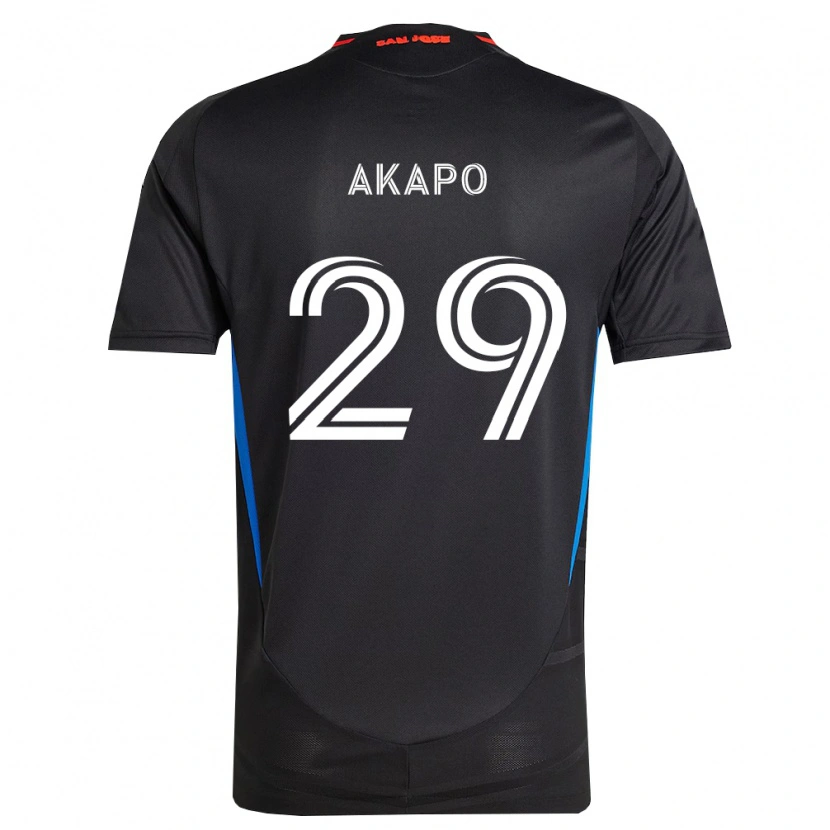 Danxen Mænd Carlos Akapo #29 Blå Hvid Sort Hjemmebane Spillertrøjer 2026/27 Trøje T-Shirt