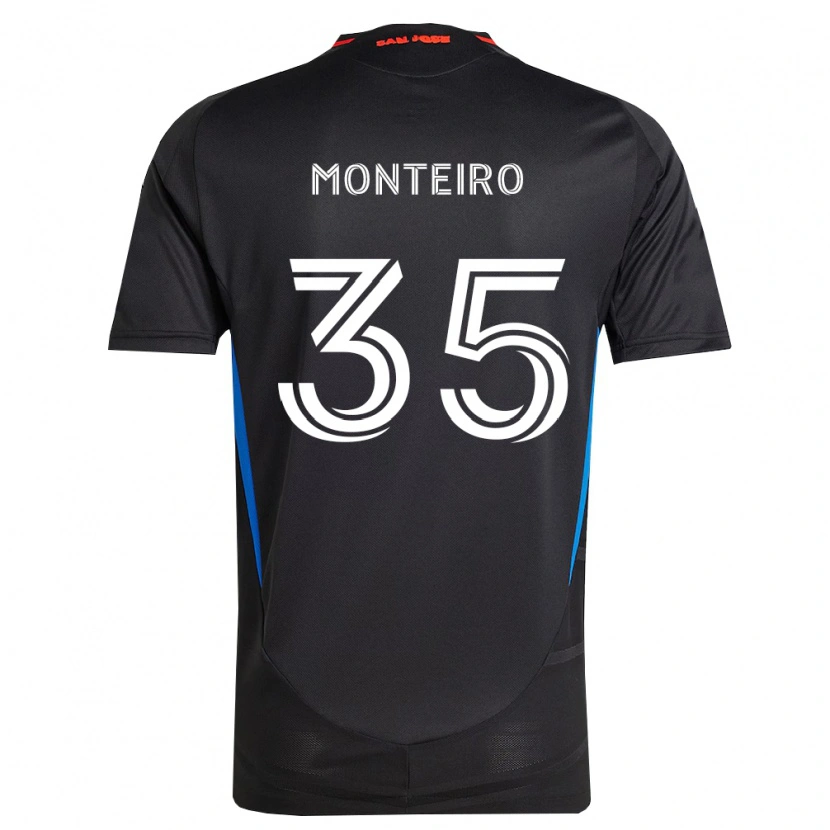 Danxen Mænd Jamiro Monteiro #35 Blå Hvid Sort Hjemmebane Spillertrøjer 2026/27 Trøje T-Shirt