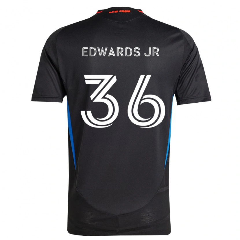 Danxen Mænd Earl Edwards Jr. #36 Blå Hvid Sort Hjemmebane Spillertrøjer 2026/27 Trøje T-Shirt