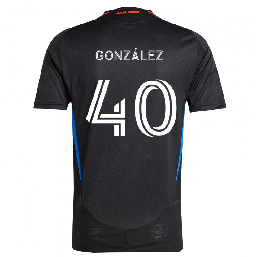 Danxen Mænd Jonathan González #40 Blå Hvid Sort Hjemmebane Spillertrøjer 2026/27 Trøje T-Shirt