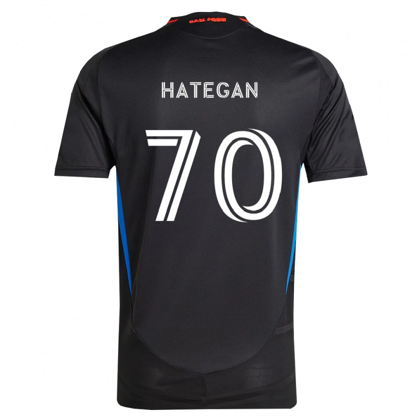 Danxen Mænd Roberto Hategan #70 Blå Hvid Sort Hjemmebane Spillertrøjer 2026/27 Trøje T-Shirt