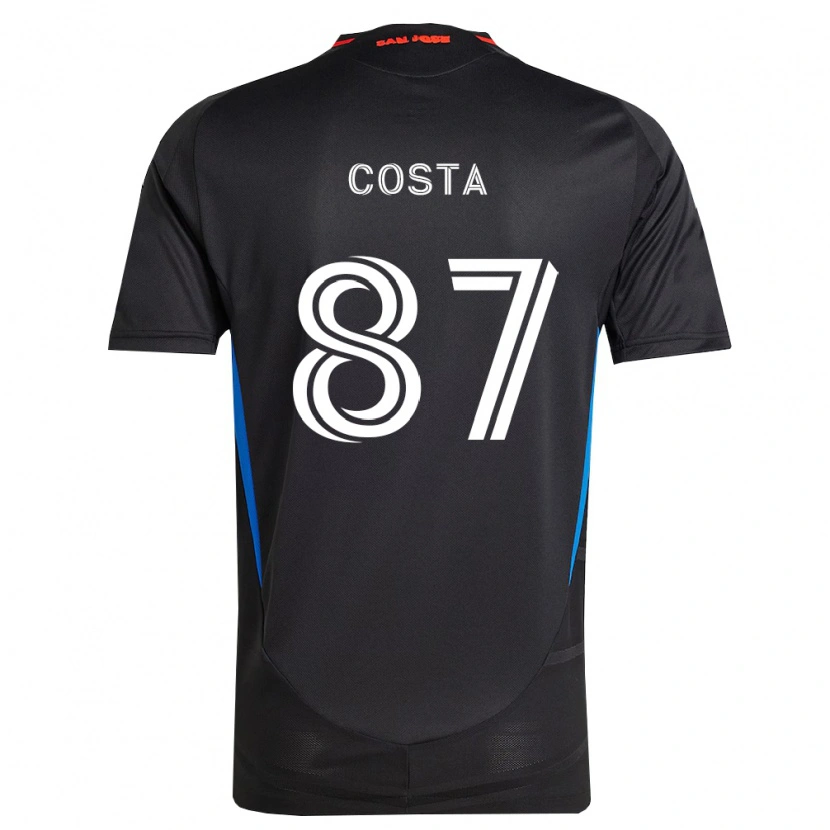 Danxen Mænd Vítor Costa #87 Blå Hvid Sort Hjemmebane Spillertrøjer 2026/27 Trøje T-Shirt
