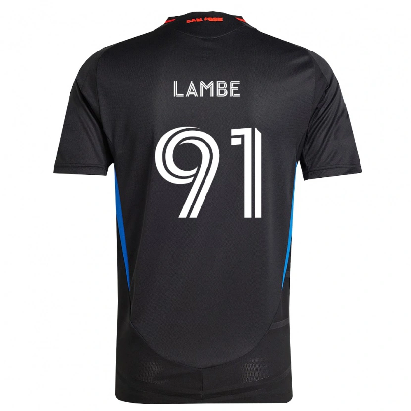 Danxen Mænd Connor Lambe #91 Blå Hvid Sort Hjemmebane Spillertrøjer 2026/27 Trøje T-Shirt