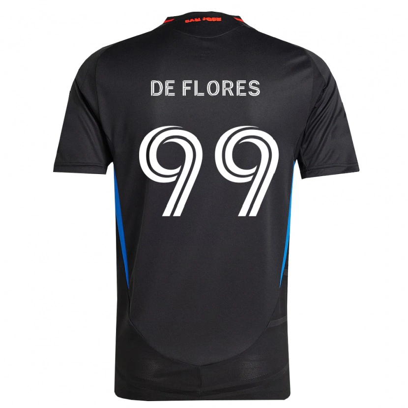 Danxen Mænd Shane De Flores #99 Blå Hvid Sort Hjemmebane Spillertrøjer 2026/27 Trøje T-Shirt