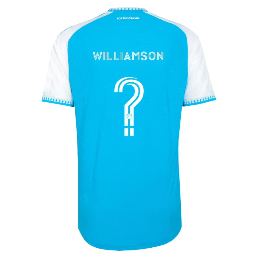 Danxen Mænd Eryk Williamson #0 Himmelblå Hvid Sort Hjemmebane Spillertrøjer 2026/27 Trøje T-Shirt