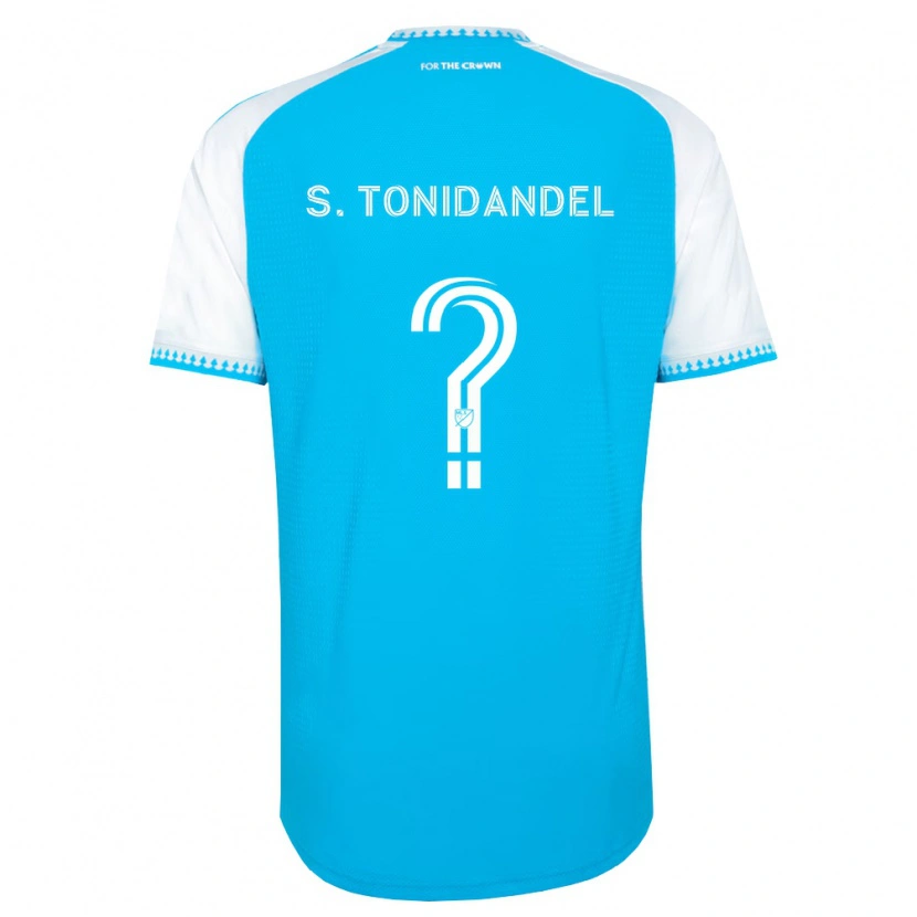 Danxen Mænd Simon Tonidandel #0 Himmelblå Hvid Sort Hjemmebane Spillertrøjer 2026/27 Trøje T-Shirt
