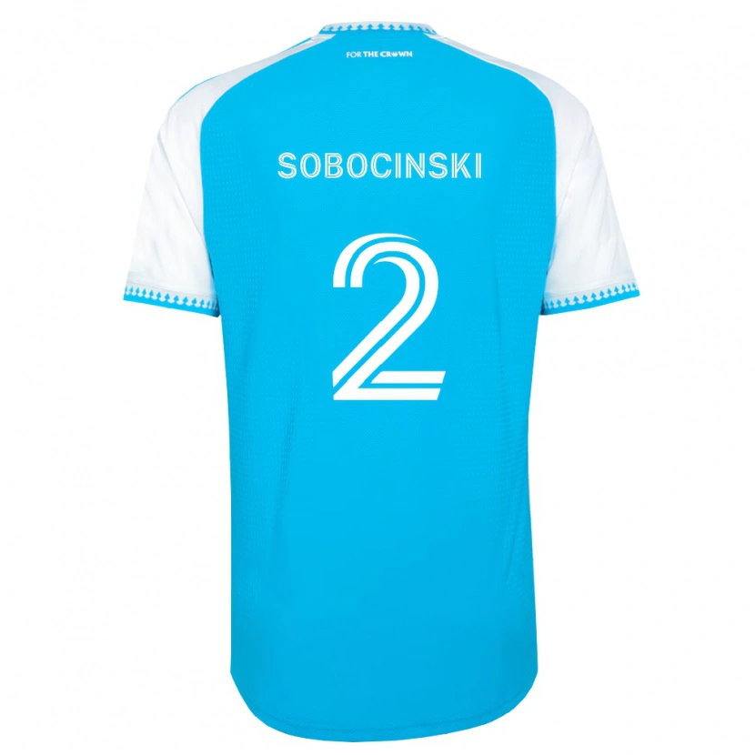 Danxen Mænd Jan Sobocinski #2 Himmelblå Hvid Sort Hjemmebane Spillertrøjer 2026/27 Trøje T-Shirt