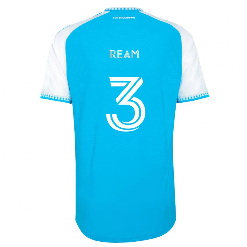 Danxen Mænd Tim Ream #3 Himmelblå Hvid Sort Hjemmebane Spillertrøjer 2026/27 Trøje T-Shirt