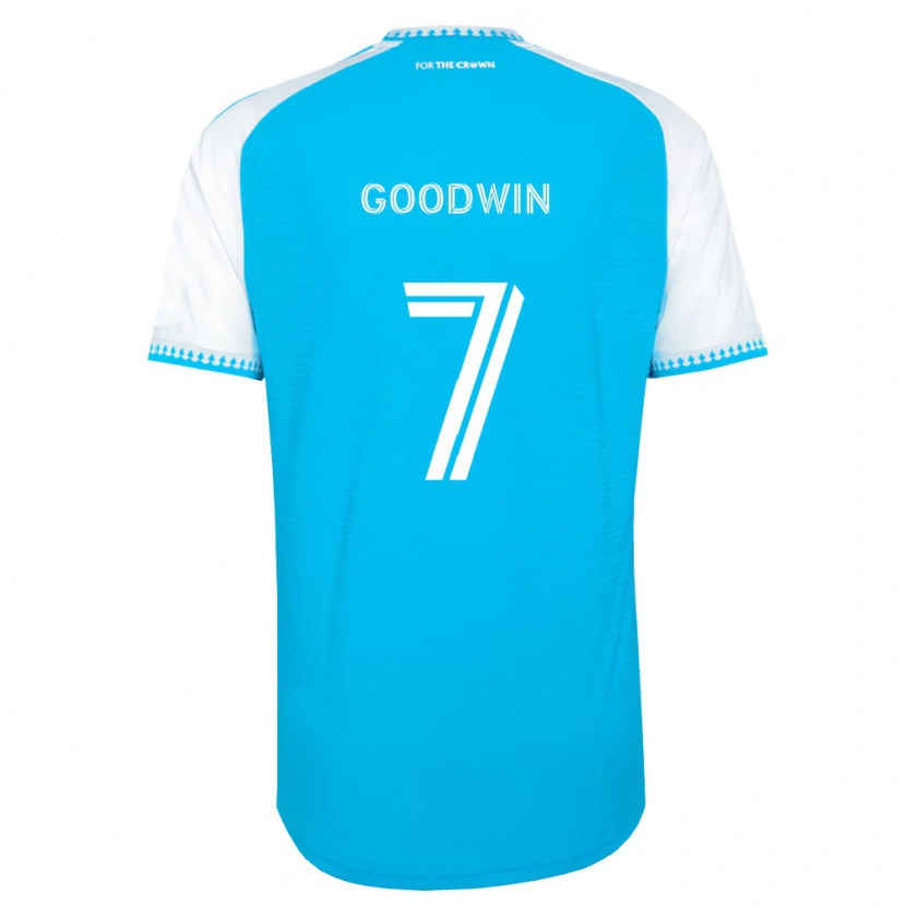 Danxen Mænd Archie Goodwin #7 Himmelblå Hvid Sort Hjemmebane Spillertrøjer 2026/27 Trøje T-Shirt