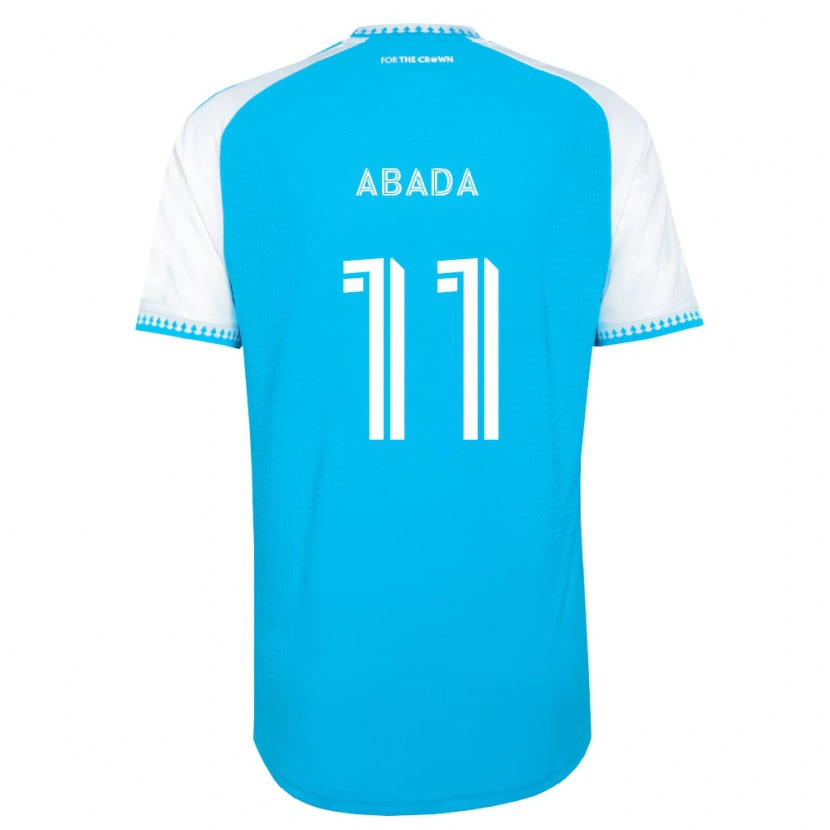 Danxen Mænd Liel Abada #11 Himmelblå Hvid Sort Hjemmebane Spillertrøjer 2026/27 Trøje T-Shirt