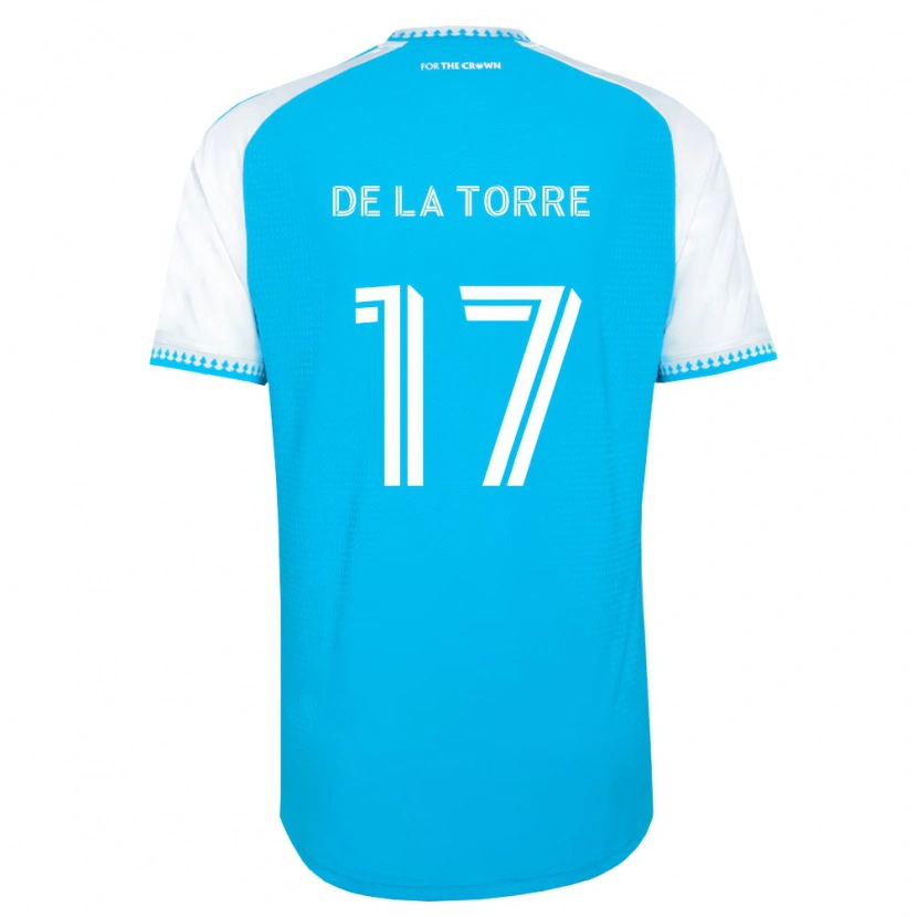Danxen Mænd Luca De La Torre #17 Himmelblå Hvid Sort Hjemmebane Spillertrøjer 2026/27 Trøje T-Shirt