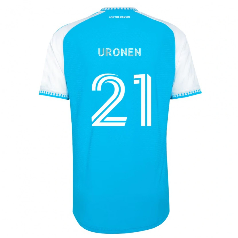 Danxen Mænd Jere Uronen #21 Himmelblå Hvid Sort Hjemmebane Spillertrøjer 2026/27 Trøje T-Shirt