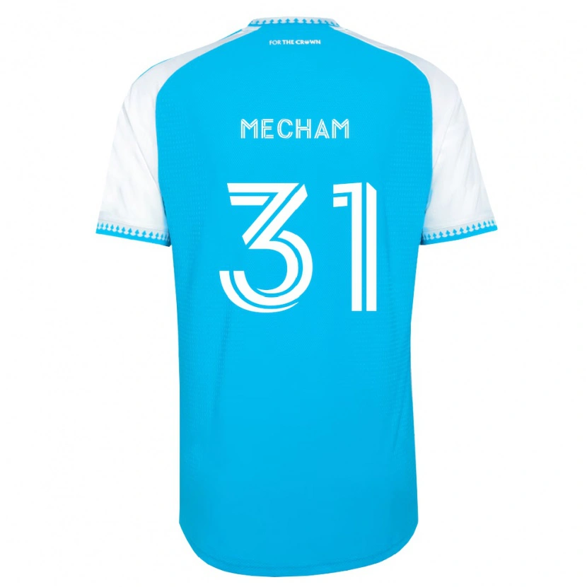 Danxen Mænd Jake Mecham #31 Himmelblå Hvid Sort Hjemmebane Spillertrøjer 2026/27 Trøje T-Shirt