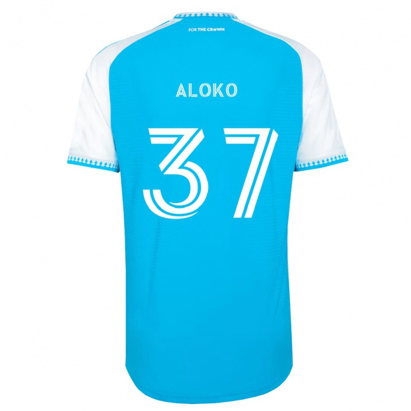 Danxen Mænd Rodolfo Aloko #37 Himmelblå Hvid Sort Hjemmebane Spillertrøjer 2026/27 Trøje T-Shirt