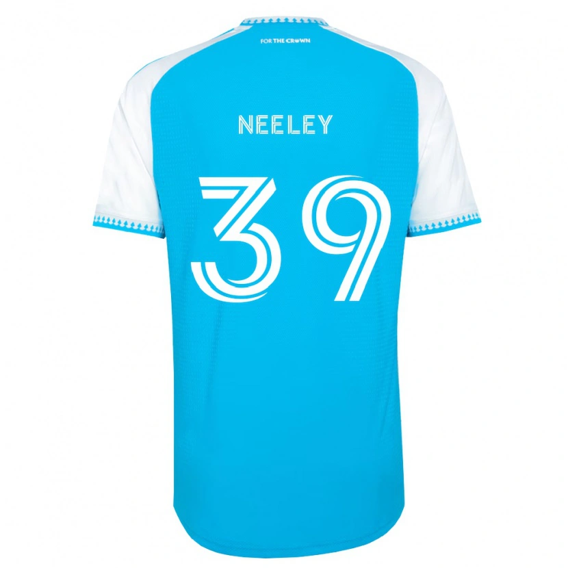 Danxen Mænd Jack Neeley #39 Himmelblå Hvid Sort Hjemmebane Spillertrøjer 2026/27 Trøje T-Shirt