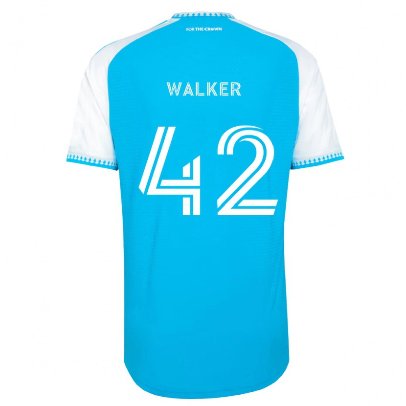 Danxen Mænd Isaac Walker #42 Himmelblå Hvid Sort Hjemmebane Spillertrøjer 2026/27 Trøje T-Shirt
