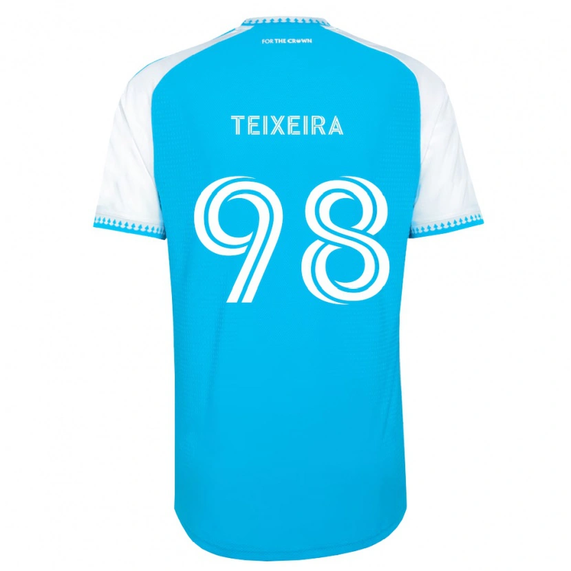 Danxen Mænd Nickolas Teixeira #98 Himmelblå Hvid Sort Hjemmebane Spillertrøjer 2026/27 Trøje T-Shirt