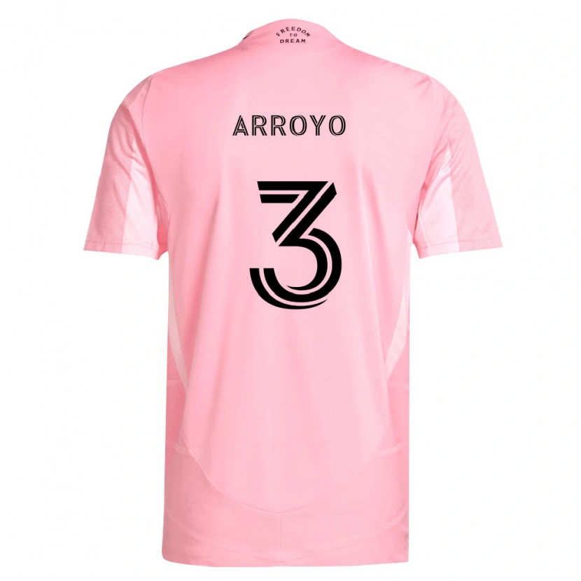 Danxen Mænd Dixon Arroyo #3 Pink Sort Hjemmebane Spillertrøjer 2026/27 Trøje T-Shirt