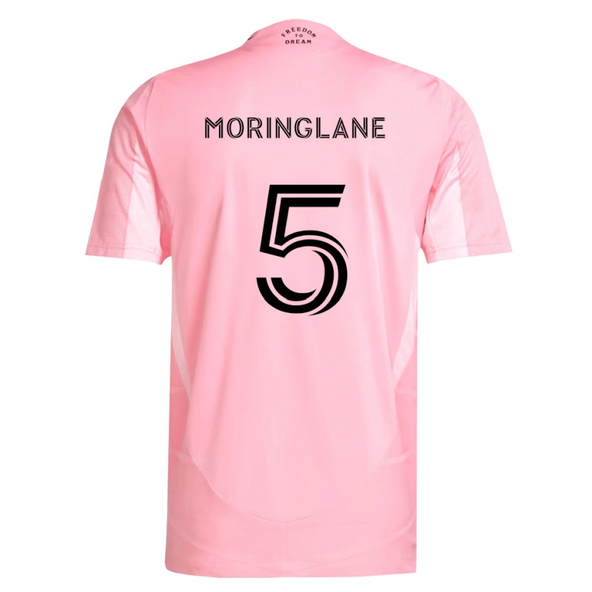 Danxen Mænd Luis Moringlane #5 Pink Sort Hjemmebane Spillertrøjer 2026/27 Trøje T-Shirt
