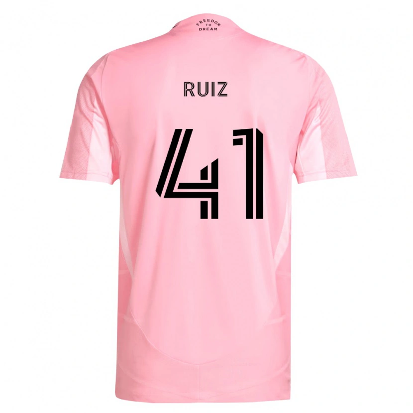Danxen Mænd David Ruíz #41 Pink Sort Hjemmebane Spillertrøjer 2026/27 Trøje T-Shirt