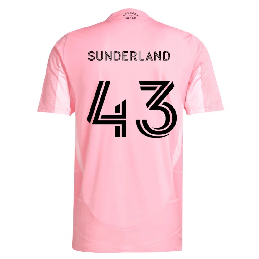 Danxen Mænd Lawson Sunderland #43 Pink Sort Hjemmebane Spillertrøjer 2026/27 Trøje T-Shirt