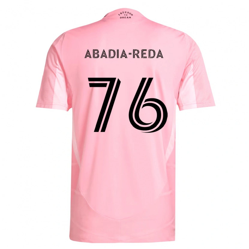 Danxen Mænd Ezequiel Abadia-Reda #76 Pink Sort Hjemmebane Spillertrøjer 2026/27 Trøje T-Shirt