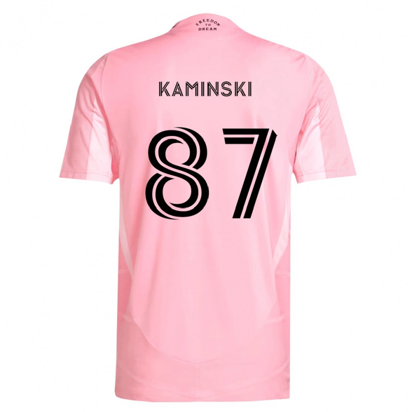 Danxen Mænd Brett Kaminski #87 Pink Sort Hjemmebane Spillertrøjer 2026/27 Trøje T-Shirt