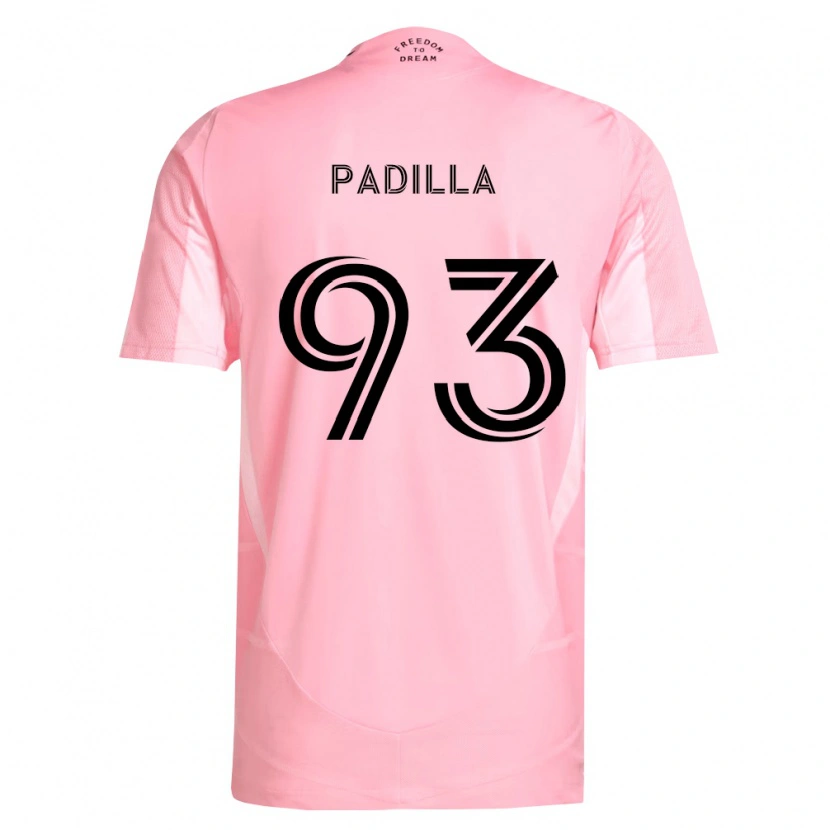 Danxen Mænd Leandro Padilla #93 Pink Sort Hjemmebane Spillertrøjer 2026/27 Trøje T-Shirt