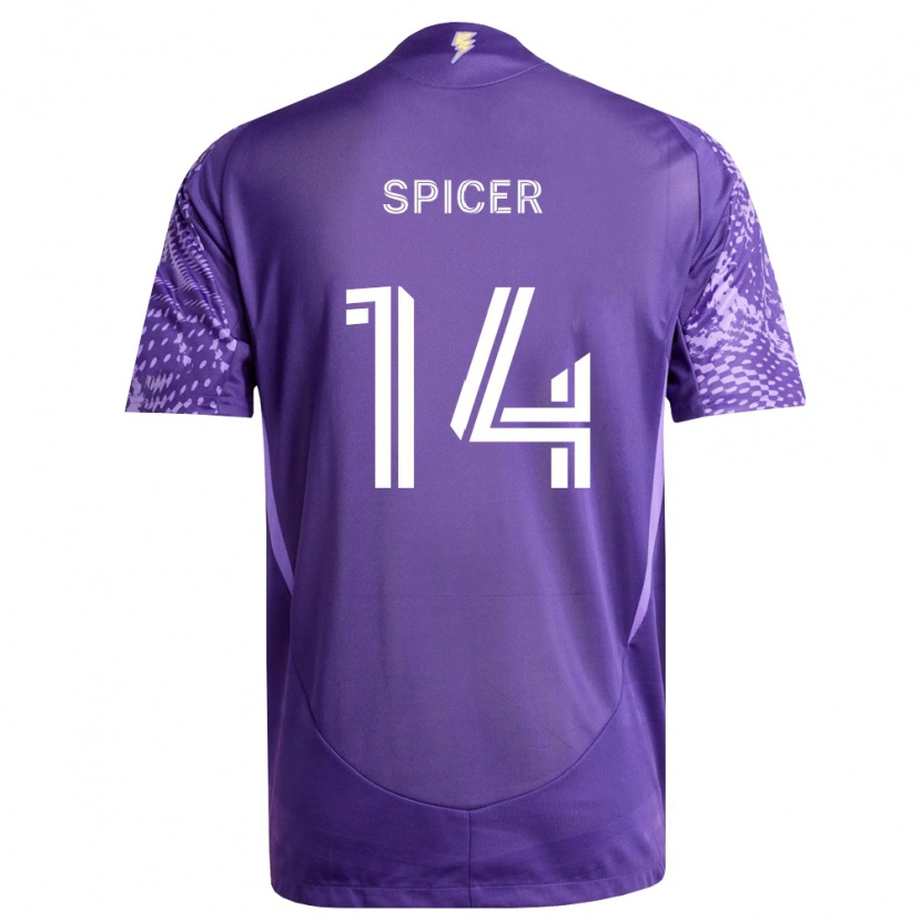 Danxen Mænd Tyrese Spicer #14 Lilla Hvid Hjemmebane Spillertrøjer 2026/27 Trøje T-Shirt