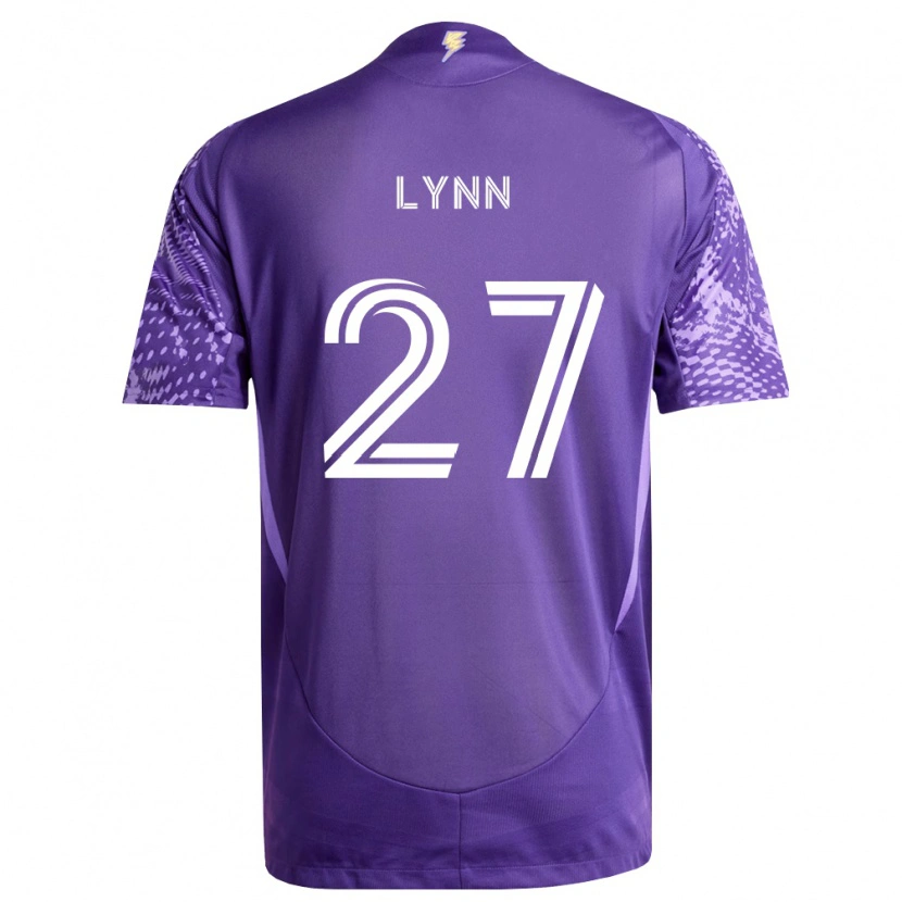 Danxen Mænd Jack Lynn #27 Lilla Hvid Hjemmebane Spillertrøjer 2026/27 Trøje T-Shirt