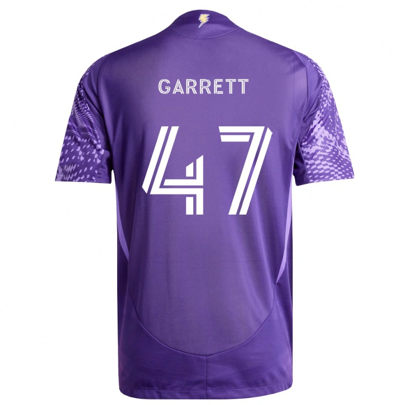 Danxen Mænd Ian Garrett #47 Lilla Hvid Hjemmebane Spillertrøjer 2026/27 Trøje T-Shirt