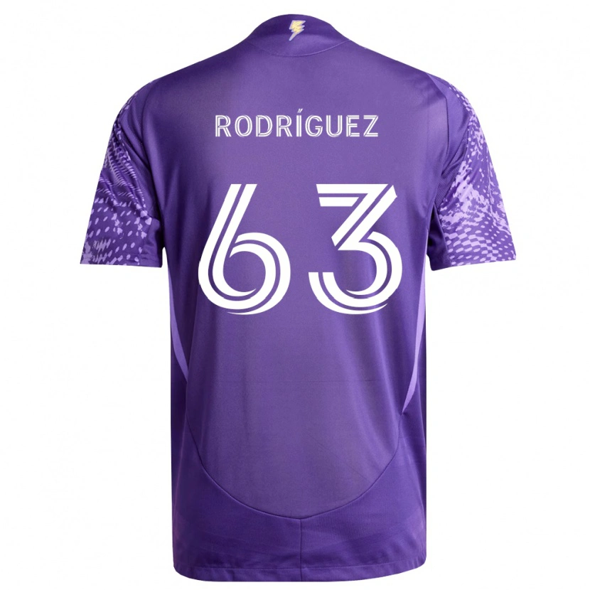 Danxen Mænd Zinédine Rodríguez #63 Lilla Hvid Hjemmebane Spillertrøjer 2026/27 Trøje T-Shirt
