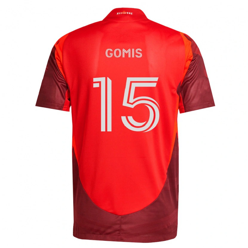 Danxen Mænd Nicksoen Gomis #15 Vinrød Rød Hjemmebane Spillertrøjer 2026/27 Trøje T-Shirt