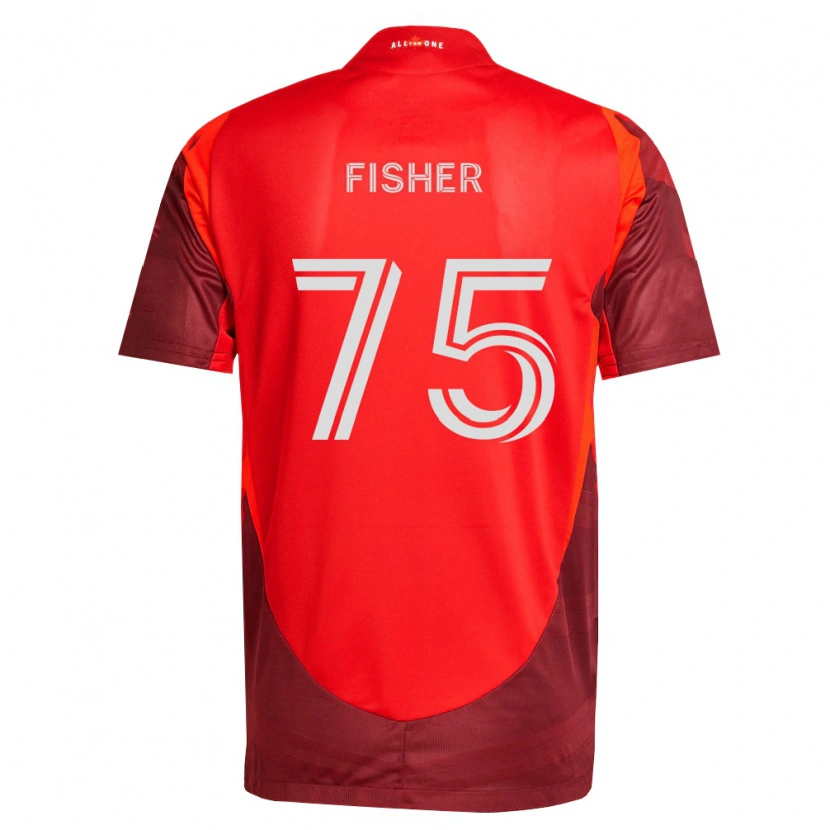 Danxen Mænd Reid Fisher #75 Vinrød Rød Hjemmebane Spillertrøjer 2026/27 Trøje T-Shirt