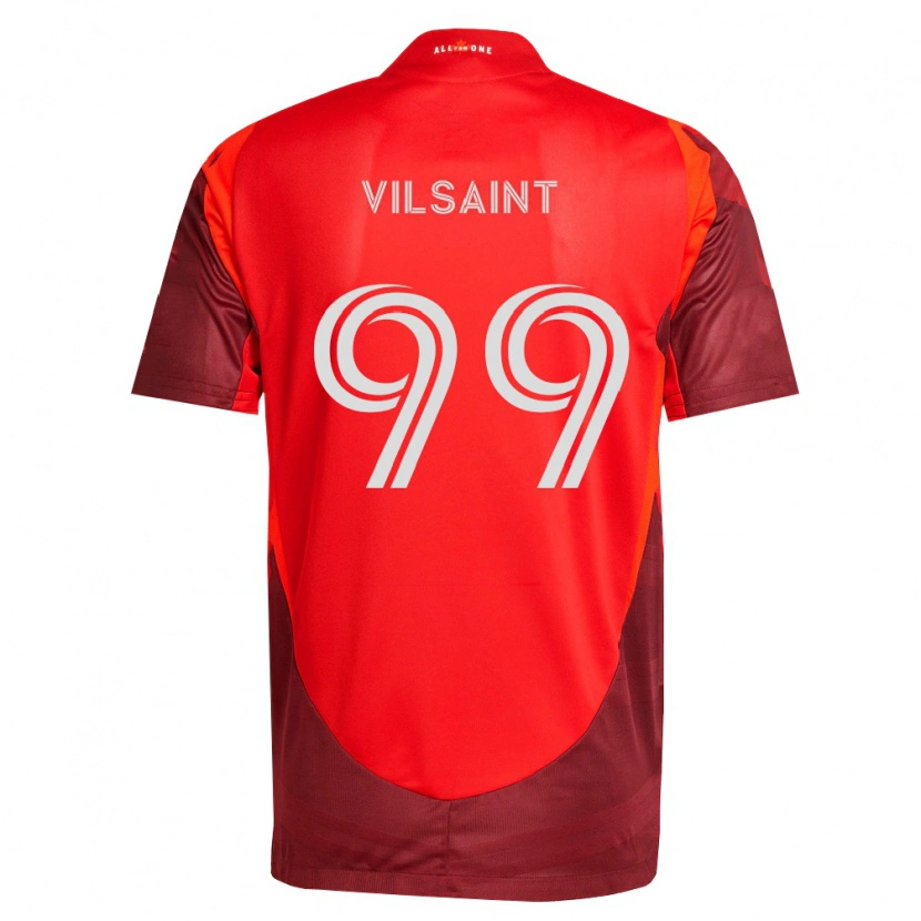 Danxen Mænd Jules-Anthony Vilsaint #99 Vinrød Rød Hjemmebane Spillertrøjer 2026/27 Trøje T-Shirt